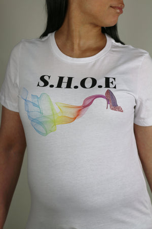 Short Sleeve Stiletto S.H.O.E. T-Shirt - Pink Stiletto