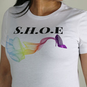 Short Sleeve Stiletto S.H.O.E. T-Shirt - Purple Stiletto