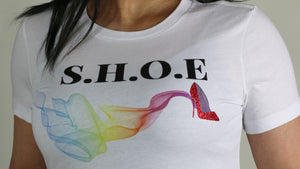 Short Sleeve Stiletto S.H.O.E. T-Shirt - Red Stiletto